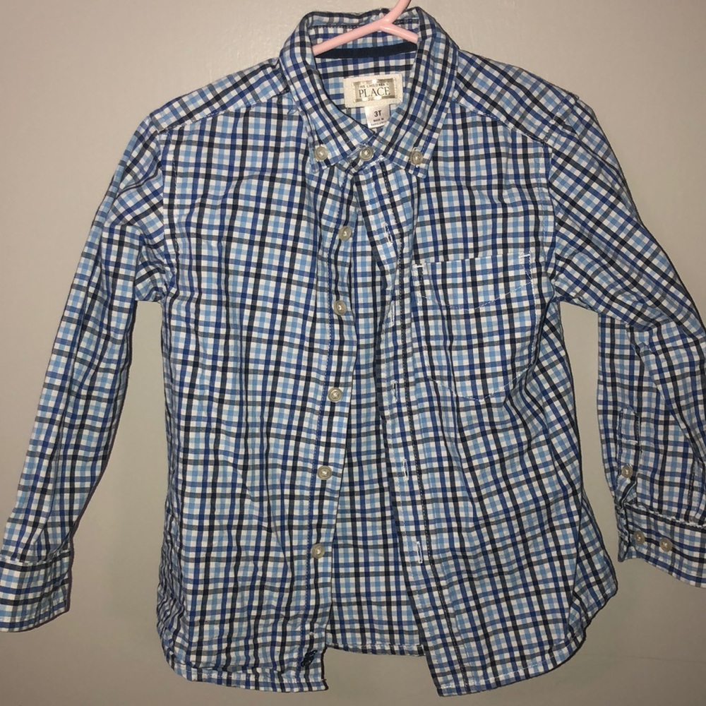 CHILDREN’S PLACE plaid button up shirt